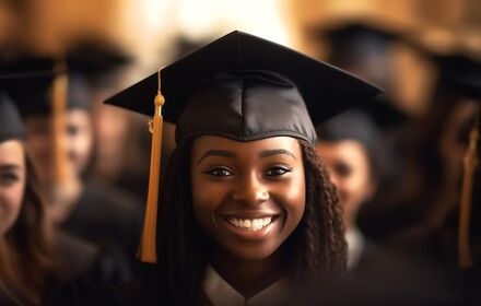 a woman in a graduation cap smiles at the camera premium ai generated image 1.jpeg